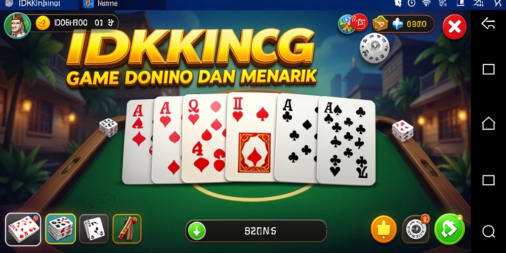 Tampilan gameplay seru IDRKING dengan berbagai mode permainan.