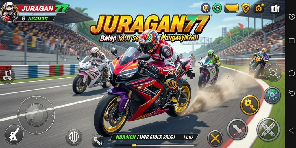 Tampilan gameplay JURAGAN77 yang mendebarkan dan intens.