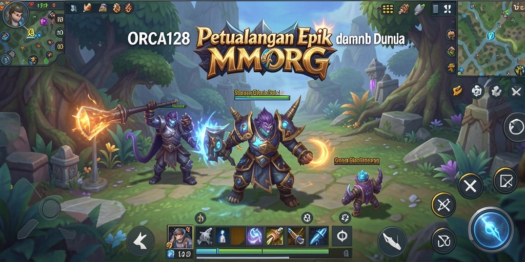 Tampilan gameplay ORCA128 yang seru dan penuh aksi.