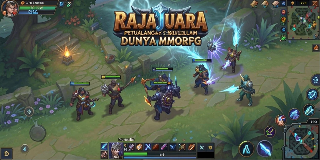 Screenshot RAJAJUARA menampilkan momen epik dalam pertempuran multiplayer.