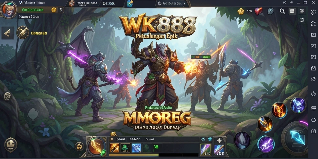 Gameplay mendalam WK888 menunjukkan petualangan epik di dunia MMORPG.